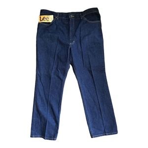 NWT Vintage John Madden Lee Fit Rider Blue Jeans 42x30 Talon 42 Zipper 80s USA